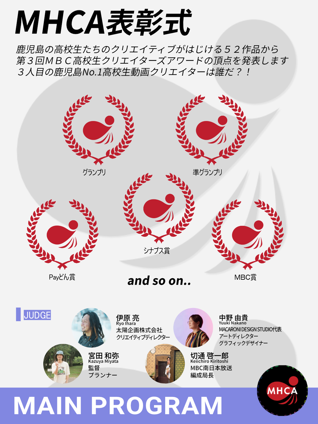 MHCAmeeting表彰式のお知らせ