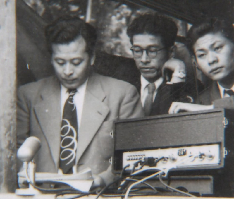 奄美復帰特番の中継スタッフ1953