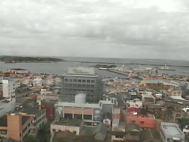 鹿児島県の街ライブカメラ｢西之表市役所・西之表港｣のライブ画像